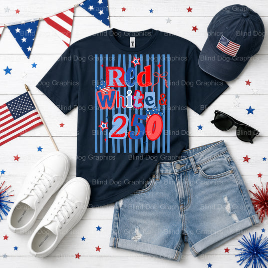 HAPPY 4TH OF JULY – Fourth Of July DTF Transfer (view 1 of 2) – by Blind Dog Graphics – Premade Transfers – Fourth Of July...