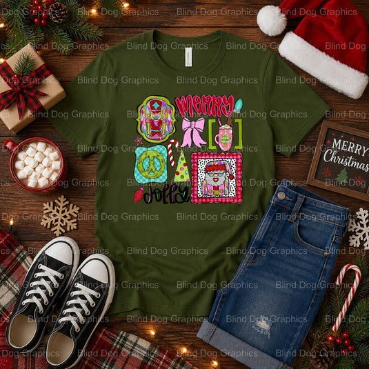 Have a Merry Little Christmas – Christmas Premade DTF Transfer (view 1 of 2) – by Blind Dog Graphics – Premade Transfers –...