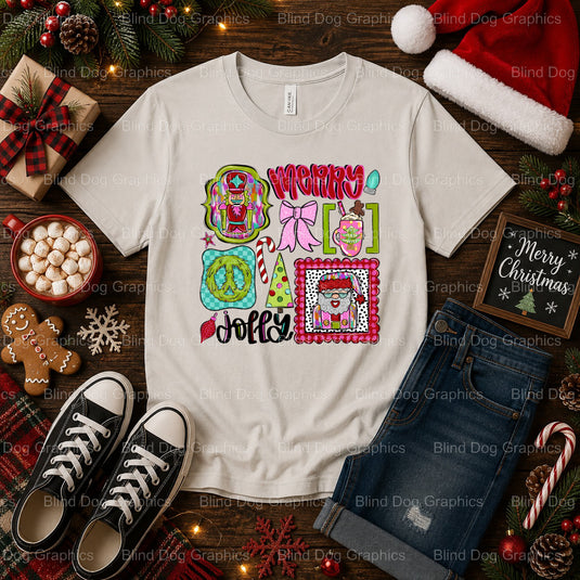 Have a Merry Little Christmas – Christmas Premade DTF Transfer (view 2 of 2) – by Blind Dog Graphics – Premade Transfers –...