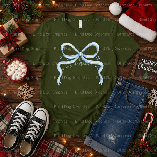 Here Comes The Sun Merry Christmas – Christmas Premade DTF Transfer (view 1 of 2) – by Blind Dog Graphics – Premade Transf...