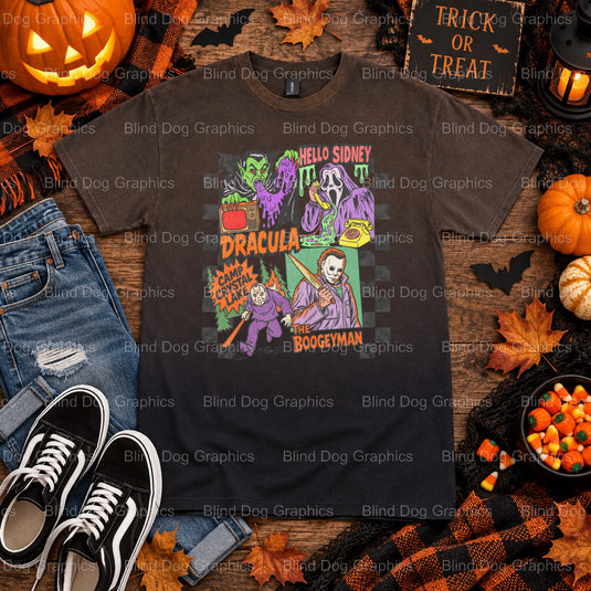 Hey Boo – Halloween Premade DTF Transfer (view 1 of 2) – by Blind Dog Graphics – Premade Transfers – Halloween, DTF Transfers