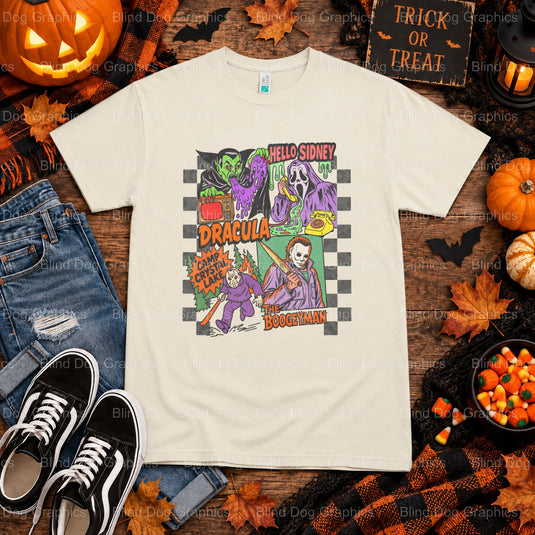 Hey Boo – Halloween Premade DTF Transfer (view 2 of 2) – by Blind Dog Graphics – Premade Transfers – Halloween, DTF Transfers