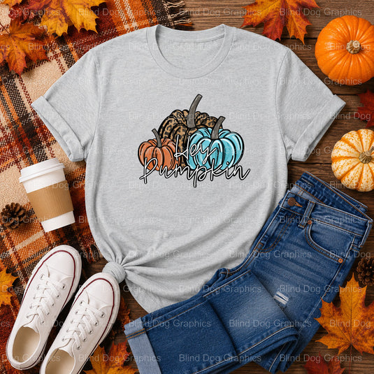 Hey Pumpkin – Fall Premade DTF Transfer (view 1 of 2) – by Blind Dog Graphics – Premade Transfers – Fall, Thanksgiving