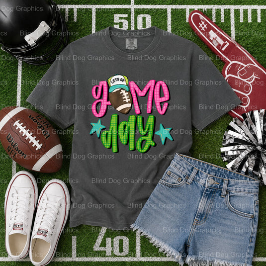 HOMECOMING FOOTBALL – Football Premade DTF Transfer (view 2 of 2) – by Blind Dog Graphics – Premade Transfers – Football,...