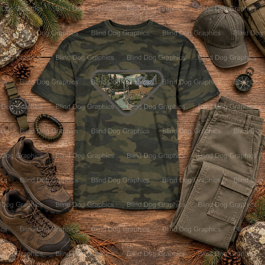 HUNTING DEER DAD - Hunting DTF Transfer (view 2 of 2) – by Blind Dog Graphics – Premade Transfers – Hunting, Outdoors
