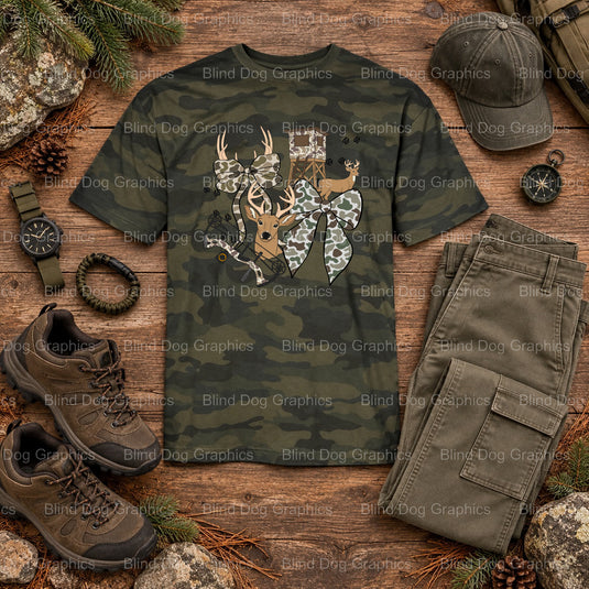 HUNTING IS MY THERAPY - Hunting DTF Transfer (view 1 of 2) – by Blind Dog Graphics – Premade Transfers – Hunting, Outdoors