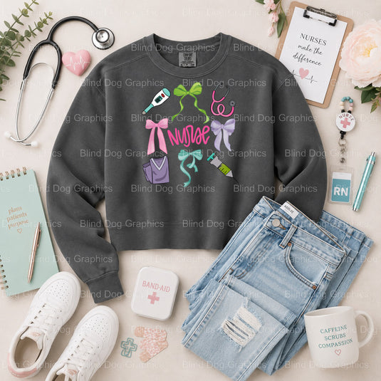 I Love My Patients To Death Skull - Nurse Premade DTF Transfer (view 1 of 2) – by Blind Dog Graphics – Premade Transfers –...