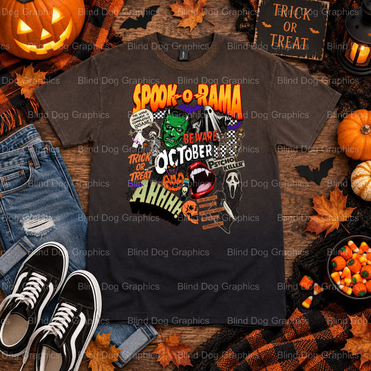 I'm Just Here for the Boos – Halloween Premade DTF Transfer (view 2 of 2) – by Blind Dog Graphics – Premade Transfers – Ha...