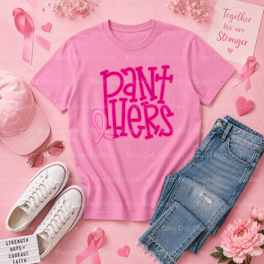 I Wear Pink For My Mom - Breast Cancer Awareness DTF Transfer Premade DTF Transfer (view 3 of 3) – by Blind Dog Graphics –...