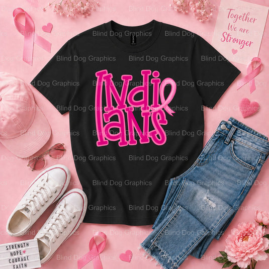 I Wear Pink For My Sister - Breast Cancer Awareness Premade DTF Transfer (view 1 of 3) – by Blind Dog Graphics – Premade T...