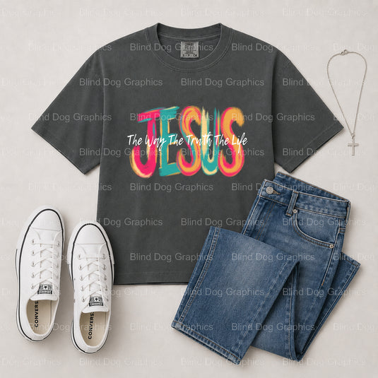 In His Grace WE STAND – Christian Premade DTF Transfer (view 1 of 2) – by Blind Dog Graphics – Premade Transfers – Christi...