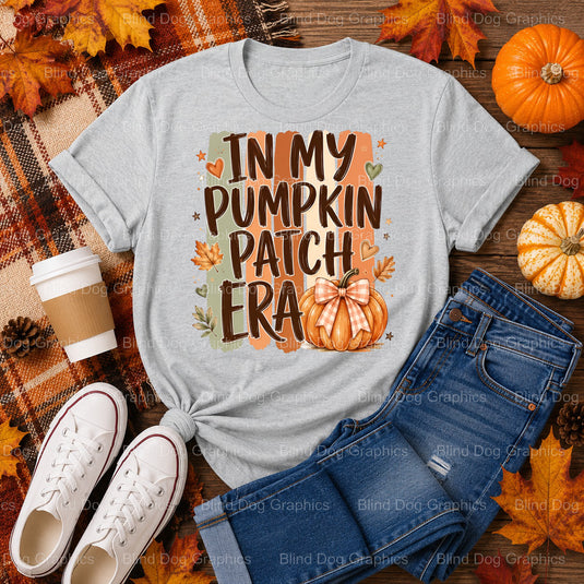 In My Pumpkin Patch Era – Fall Premade DTF Transfer (view 1 of 2) – by Blind Dog Graphics – Premade Transfers – Fall, DTF...