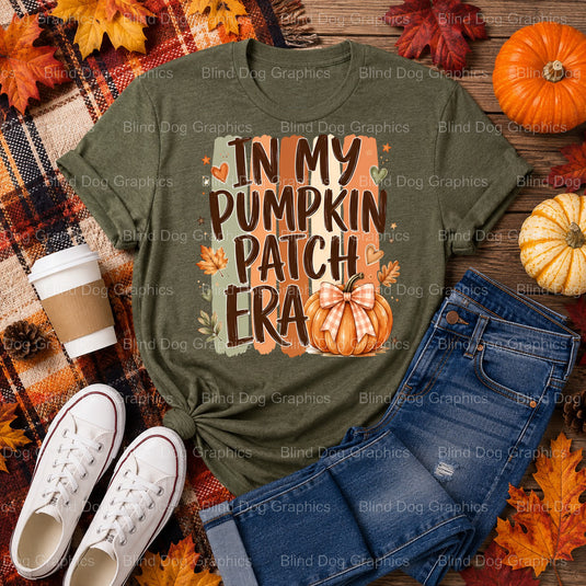In My Pumpkin Patch Era – Fall Premade DTF Transfer (view 2 of 2) – by Blind Dog Graphics – Premade Transfers – Fall, DTF...