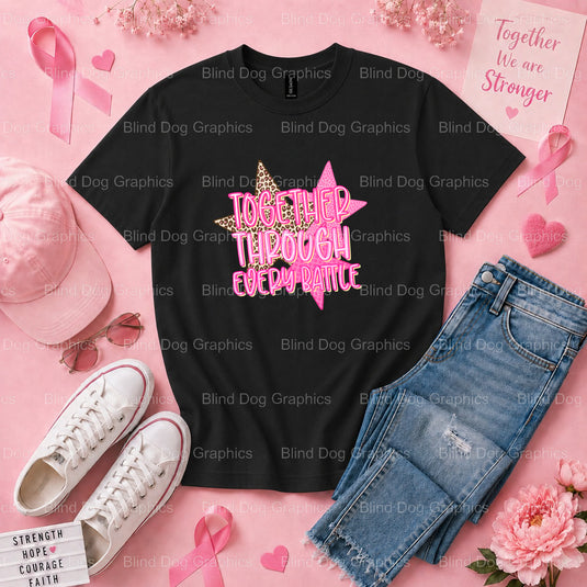 IN OCTOBER WE WEAR PINK - Breast Cancer Awareness Premade DTF Transfer (view 1 of 3) – by Blind Dog Graphics – Premade Tra...