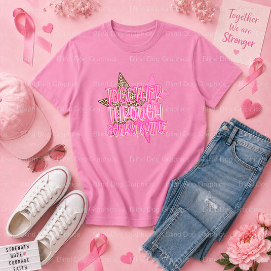 IN OCTOBER WE WEAR PINK - Breast Cancer Awareness Premade DTF Transfer (view 3 of 3) – by Blind Dog Graphics – Premade Tra...