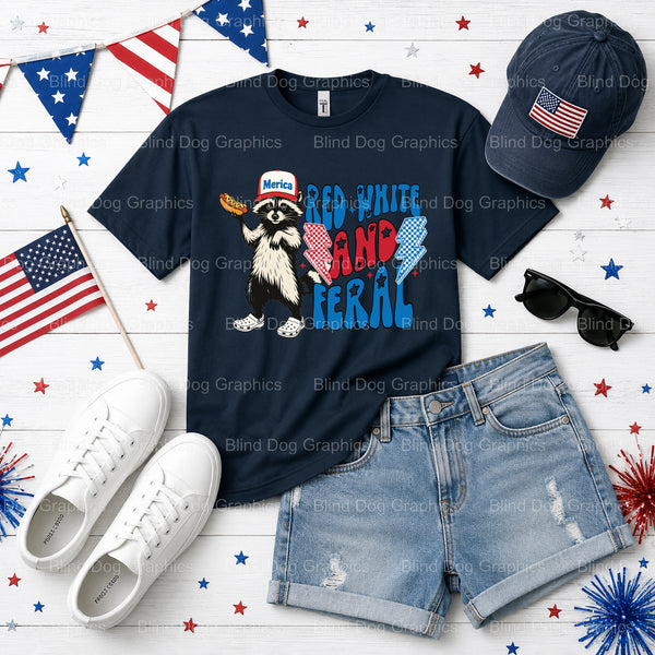 Land of the Free Because of the Brave – Fourth Of July DTF Transfer (view 2 of 2) – by Blind Dog Graphics – Premade Transf...