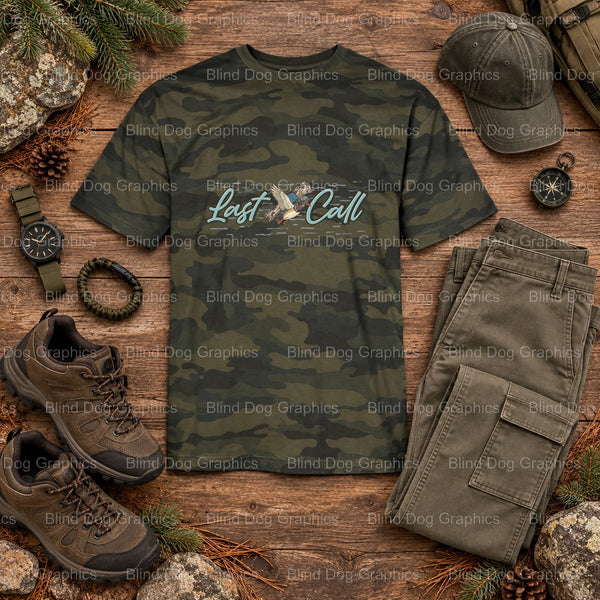 LAST CALL - Hunting DTF Transfer (view 1 of 2) – by Blind Dog Graphics – Premade Transfers – Hunting, Outdoors