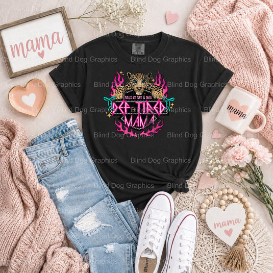 Leopard MAMA - Mama Premade DTF Transfer (view 2 of 2) – by Blind Dog Graphics – Premade Transfers – Mama, Mom Life