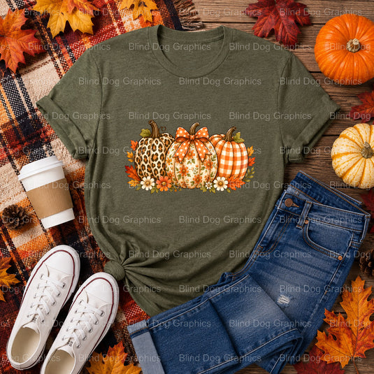 Leopard Print Pumpkin – Fall Premade DTF Transfer (view 1 of 2) – by Blind Dog Graphics – Premade Transfers – Fall, Thanks...