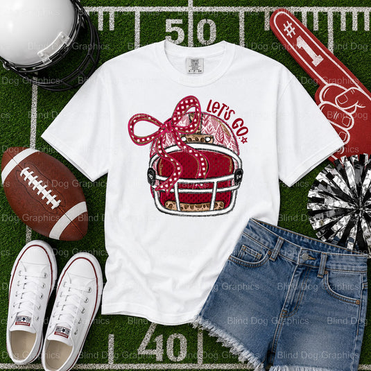 LET'S GO – Football Premade DTF Transfer (view 1 of 2) – by Blind Dog Graphics – Premade Transfers – Football, Sports