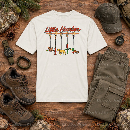 Little Hunter - Baby Mallard Duck - Hunting DTF Transfer (view 1 of 2) – by Blind Dog Graphics – Premade Transfers – Hunti...