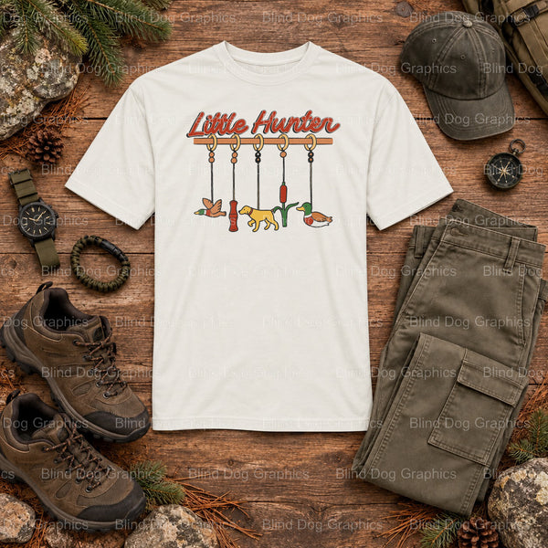 Little Hunter Baby Mallard Duck - Hunting Premade DTF Transfer (view 2 of 2) – by Blind Dog Graphics – Premade Transfers –...
