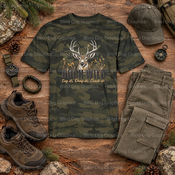 LIVE TO HUNT HUNT TO LIVE - Hunting DTF Transfer (view 1 of 2) – by Blind Dog Graphics – Premade Transfers – Hunting, Outd...