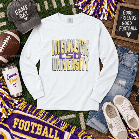 LSU DAD - LSU DTF Transfer (view 1 of 2) – by Blind Dog Graphics – Premade Transfers – LSU, College Football