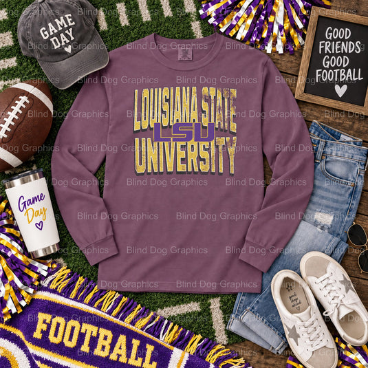 LSU DAD - LSU DTF Transfer (view 2 of 2) – by Blind Dog Graphics – Premade Transfers – LSU, College Football