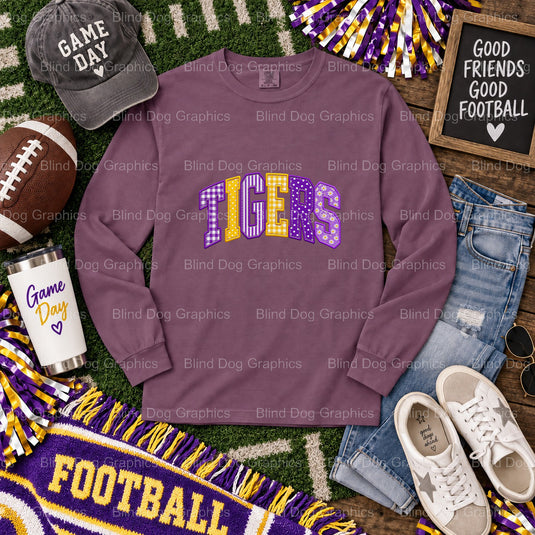 LSU FOOTBALL - LSU DTF Transfer (view 2 of 2) – by Blind Dog Graphics – Premade Transfers – LSU, College Football