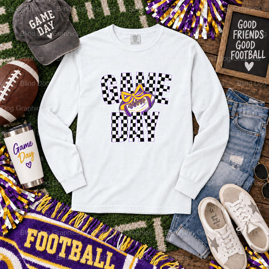 LSU FOOTBALL TIGERS - Premade DTF Transfer (view 1 of 2) – by Blind Dog Graphics – Premade Transfers – LSU, College Football