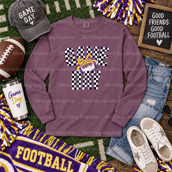 LSU FOOTBALL TIGERS - Premade DTF Transfer (view 2 of 2) – by Blind Dog Graphics – Premade Transfers – LSU, College Football