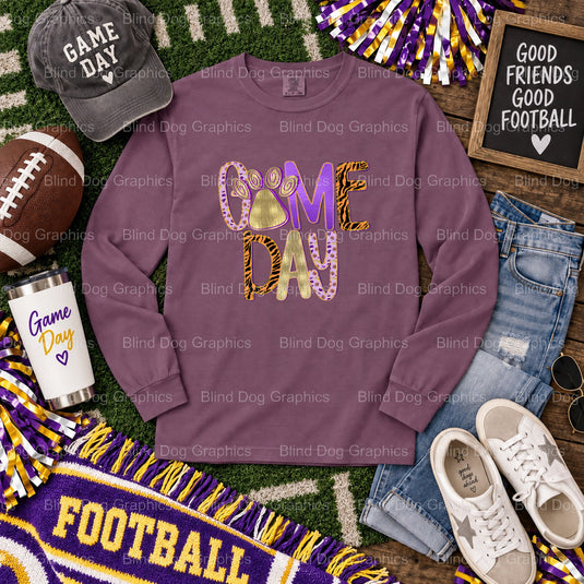 LSU GAME DAY - LSU Premade DTF Transfer (view 2 of 2) – by Blind Dog Graphics – Premade Transfers – LSU, College Football