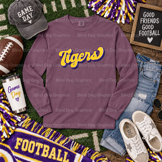 LSU MOM GAME DAY - LSU DTF Transfer (view 1 of 2) – by Blind Dog Graphics – Premade Transfers – LSU, College Football