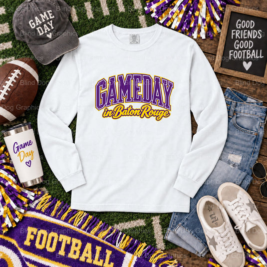LSU MOM - Purple & Gold Leopard Tiger Premade DTF Transfer (view 2 of 2) – by Blind Dog Graphics – Premade Transfers – LSU...