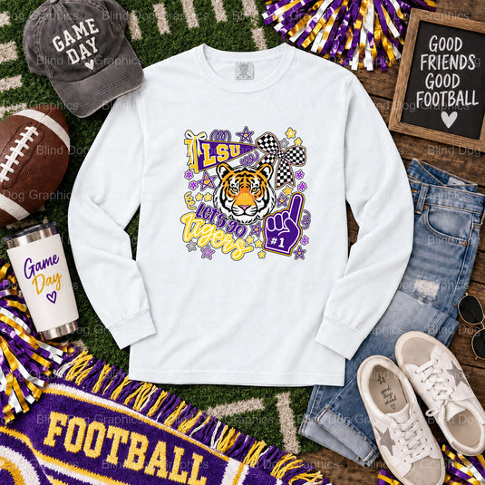 LSU TIGERS Football Helmet Tiger - Premade DTF Transfer (view 2 of 2) – by Blind Dog Graphics – Premade Transfers – LSU, C...