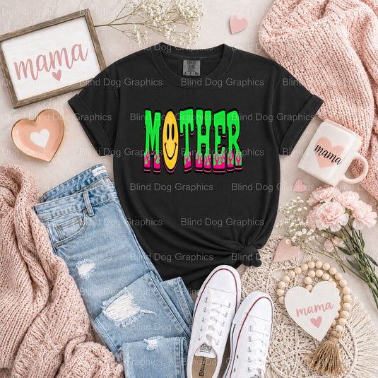 MAMA EST. 2024 - Premade DTF Transfer (view 1 of 2) – by Blind Dog Graphics – Premade Transfers – Mama, Mom Life