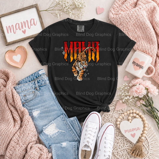 MAMA Est. 2024 - Premade DTF Transfer (view 2 of 2) – by Blind Dog Graphics – Premade Transfers – Mama, Mom Life