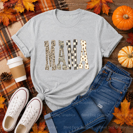 mama – Fall Premade DTF Transfer (view 1 of 2) – by Blind Dog Graphics – Premade Transfers – Fall, Thanksgiving