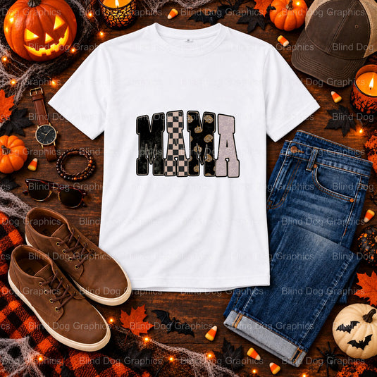 Mama Halloween – Halloween Premade DTF Transfer (view 2 of 2) – by Blind Dog Graphics – Premade Transfers – Halloween, DTF...
