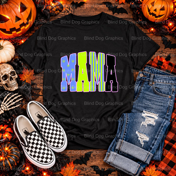 Mama – Halloween Premade DTF Transfer (view 2 of 2) – by Blind Dog Graphics – Premade Transfers – Halloween, DTF Transfers
