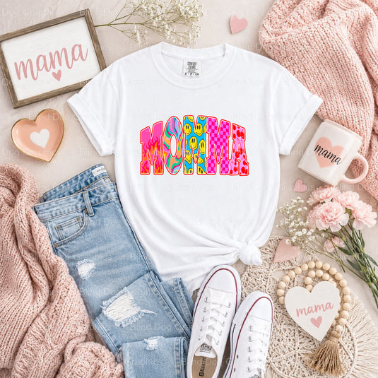 MAMA Leopard Lightning - Mama Premade DTF Transfer (view 2 of 2) – by Blind Dog Graphics – Premade Transfers – Mama, Mom Life