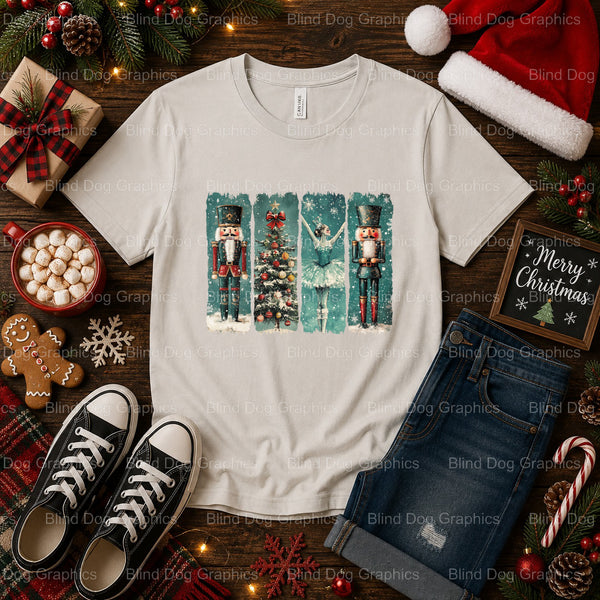 MERRY CHRISTMAS – Christmas Premade DTF Transfer (view 1 of 2) – by Blind Dog Graphics – Premade Transfers – Christmas, Ho...