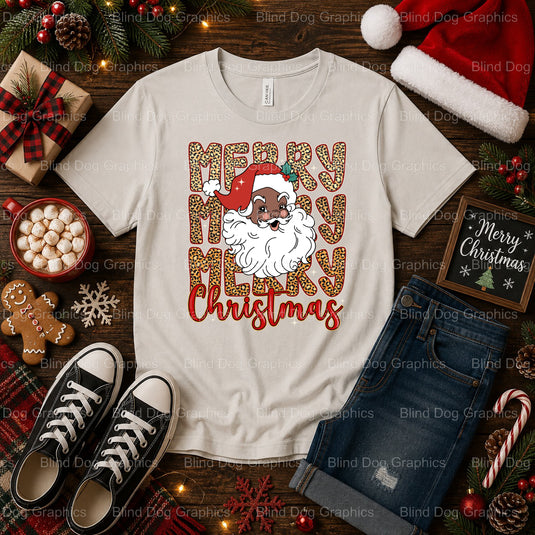 Merry Christmas – Christmas Premade DTF Transfer (view 1 of 2) – by Blind Dog Graphics – Premade Transfers – Christmas, Ho...
