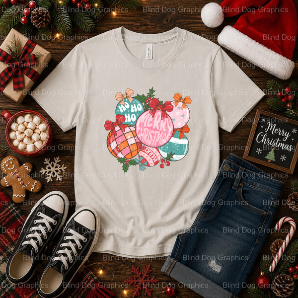 Merry Christmas – Christmas Premade DTF Transfer (view 1 of 2) – by Blind Dog Graphics – Premade Transfers – Christmas, Ho...