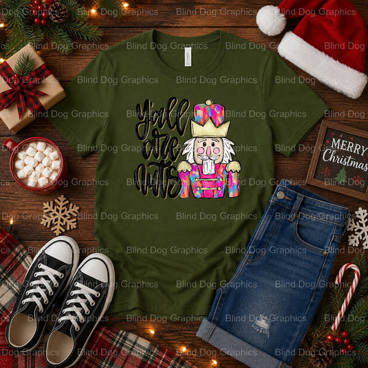 MERRY CHRISTMAS – Christmas Premade DTF Transfer (view 1 of 2) – by Blind Dog Graphics – Premade Transfers – Christmas, Ho...