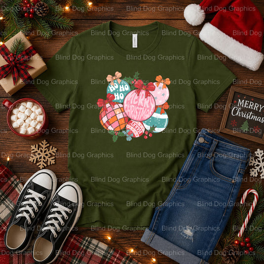 Merry Christmas – Christmas Premade DTF Transfer (view 2 of 2) – by Blind Dog Graphics – Premade Transfers – Christmas, Ho...
