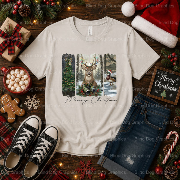 MERRY CHRISTMAS – Christmas Premade DTF Transfer (view 2 of 2) – by Blind Dog Graphics – Premade Transfers – Christmas, Ho...