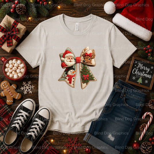 MERRY CHRISTMAS – Christmas Premade DTF Transfer (view 2 of 2) – by Blind Dog Graphics – Premade Transfers – Christmas, Ho...