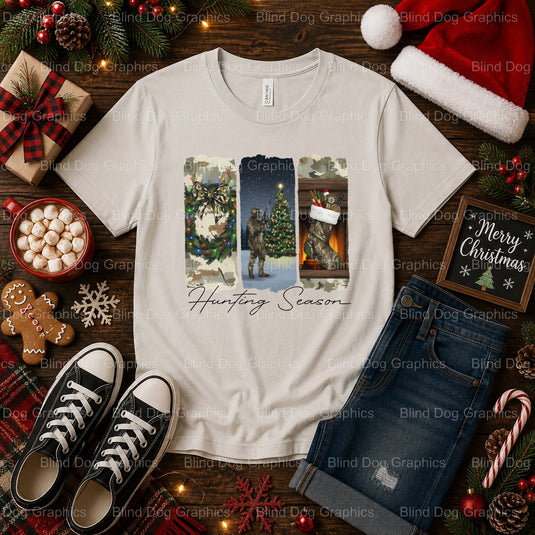 Merry Christmas – Christmas Premade DTF Transfer (view 2 of 2) – by Blind Dog Graphics – Premade Transfers – Christmas, Ho...